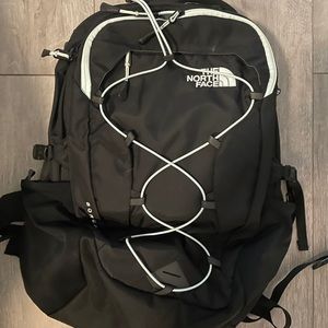North face women’s backpack black and blue
